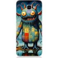Samsung Galaxy J6 Uyumlu Tuhaf Canavar Gülümsemesi  Desenli Silikon Kılıf