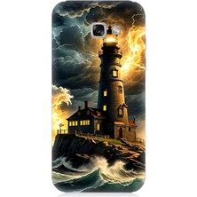 Samsung Galaxy A5 2017 Uyumlu Fırtınada Işık Kulesi  Desenli Silikon Kılıf