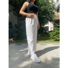 Kadın Beli Lastikli Bol Pantolon