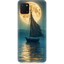 Samsung Galaxy Note 10 Lite Uyumlu Dolunayla Sessiz Gidiş  Desenli Silikon Kılıf