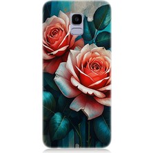 Samsung Galaxy J6 Uyumlu Pastel Güllerin Dansı  Desenli Silikon Kılıf