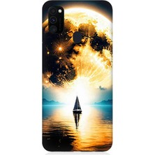 Samsung Galaxy M30S Uyumlu Güneşin Ardında Umut  Desenli Silikon Kılıf