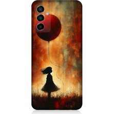 Samsung Galaxy M23 Uyumlu Balonlu Küçük Kız  Desenli Silikon Kılıf
