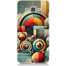 Samsung Galaxy Grand Prime Uyumlu Soyut Geometrik Renk Dalgası  Desenli Silikon Kılıf