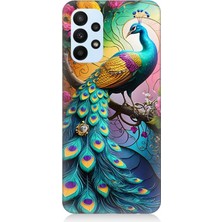 Samsung Galaxy A33 Uyumlu Tavuskuşu Renkli Gurur  Desenli Silikon Kılıf