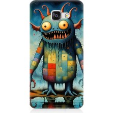 Samsung Galaxy A7 2016 Uyumlu Tuhaf Canavar Gülümsemesi  Desenli Silikon Kılıf
