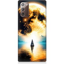 Samsung Galaxy Note 20 Uyumlu Güneşin Ardında Umut  Desenli Silikon Kılıf