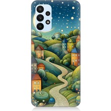 Samsung Galaxy A73 Uyumlu Yıldızlı Tepede Masal  Desenli Silikon Kılıf