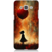 Samsung Galaxy Grand Prime Uyumlu Balonlu Küçük Kız  Desenli Silikon Kılıf