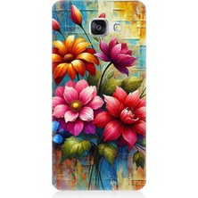 Samsung Galaxy A3 2016 Uyumlu Renkli Bahar Çiçek Patlaması  Desenli Silikon Kılıf