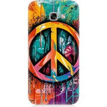 Samsung Galaxy A5 2017 Uyumlu Renkli Barış Işareti  Desenli Silikon Kılıf