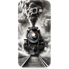 Samsung Galaxy A5 2017 Uyumlu Buharlı Trenin Güç Yolu  Desenli Silikon Kılıf