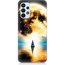 Samsung Galaxy A33 Uyumlu Güneşin Ardında Umut  Desenli Silikon Kılıf