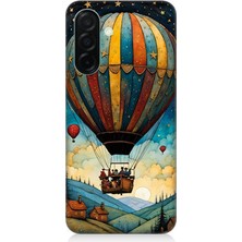 Samsung Galaxy A36 Uyumlu Göklerde Renkli Balon Yolculuğu  Desenli Silikon Kılıf