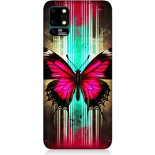 Reeder S19 Max Uyumlu Neon Kanatlı Kelebek  Desenli Silikon Kılıf
