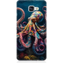 Samsung Galaxy A3 2016 Uyumlu Derinliklerde Sekiz Kol Ahtapot  Desenli Silikon Kılıf