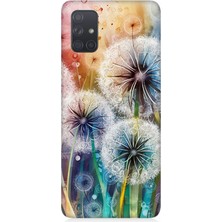 Samsung Galaxy A71 Uyumlu Uçuşan Karahindiba Düşleri  Desenli Silikon Kılıf