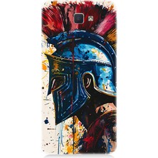 Samsung Galaxy J5 Prime Uyumlu Kan Içinde Savaşçı Miğfer  Desenli Silikon Kılıf