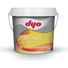 Dyo 7,5lt Dinamik Ipekmat Silikonlu Silinebilir Iç Cephe Duvar Boyası (4366)
