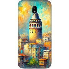 Samsung Galaxy J3 Pro Uyumlu Galata’da Renkli Işıklar  Desenli Silikon Kılıf