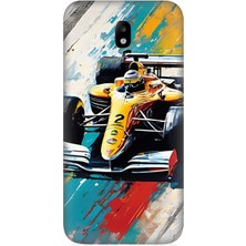 Samsung Galaxy J5 Pro Uyumlu Hızın Renkli Yarışı  Desenli Silikon Kılıf