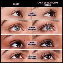  Maybelline New York Lash Sensational Yelpaze Etkili Intense Black Maskara - Ekstra Siyah