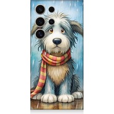 Samsung Galaxy S24 Ultra Uyumlu Atkılı Sevimli Yavru Köpek  Desenli Silikon Kılıf