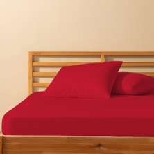 %100 Pamuklu   Çift Kişilik Lastikli Çarşaf 180X200+25 | 50X70 Yastık Kılıfı ( 2 Adet )