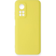 Newface Xiaomi Mi 10T Kılıf Nano Içi Kadife Silikon - Sarı Sptgl