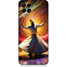 Samsung Galaxy M33 Uyumlu Renklerin Içinde Sema  Desenli Silikon Kılıf