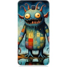 Samsung Galaxy J5 Prime Uyumlu Tuhaf Canavar Gülümsemesi  Desenli Silikon Kılıf