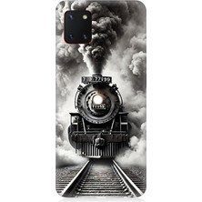 Samsung Galaxy Note 10 Lite Uyumlu Buharlı Trenin Güç Yolu  Desenli Silikon Kılıf