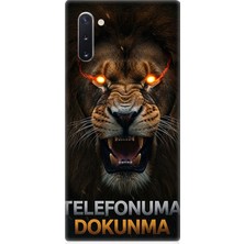 Samsung Galaxy Note 10 Uyumlu Aslanın Son Uyarısı Dokunma  Desenli Silikon Kılıf