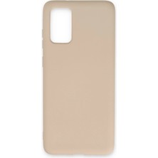 Newface Samsung Galaxy S20 Kılıf Nano Içi Kadife Silikon - Pudra Sptgl