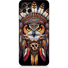 Samsung Galaxy M33 Uyumlu Kabile Baykuşunun Bilgeliği  Desenli Silikon Kılıf