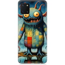 Samsung Galaxy Note 10 Lite Uyumlu Tuhaf Canavar Gülümsemesi  Desenli Silikon Kılıf