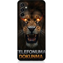 Samsung Galaxy M23 Uyumlu Aslanın Son Uyarısı Dokunma  Desenli Silikon Kılıf