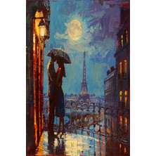 Aden Dekoratif Manzara ve Aşk Kanvas Tablo