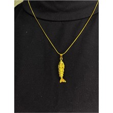 Gold Renk Balık Kolye