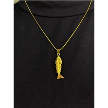 Gold Renk Balık Kolye