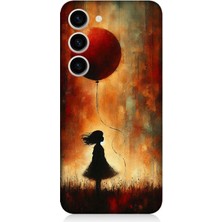 Samsung Galaxy S23 Uyumlu Balonlu Küçük Kız  Desenli Silikon Kılıf