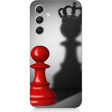 Samsung Galaxy S24 Uyumlu Piyonun Taçlı Hayali  Desenli Silikon Kılıf