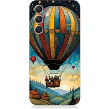 Samsung Galaxy A05S Uyumlu Göklerde Renkli Balon Yolculuğu  Desenli Silikon Kılıf