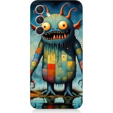 Samsung Galaxy S24 Uyumlu Tuhaf Canavar Gülümsemesi  Desenli Silikon Kılıf