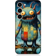 Samsung Galaxy S23 Plus Uyumlu Tuhaf Canavar Gülümsemesi  Desenli Silikon Kılıf