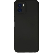 Newface Vivo Y15S Kılıf Nano Içi Kadife Silikon - Siyah Sptgl