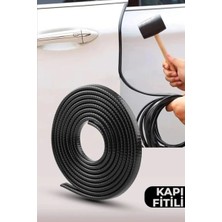 Hurlimann Xe Oto Araç Kapı Koruma Fitili 5metre Parlak Siyah Renk Çarpma Çizilme Önleyici Fitil