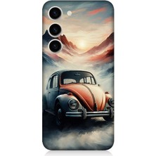 Samsung Galaxy S23 Uyumlu Dağlar Arasında Vosvos  Desenli Silikon Kılıf