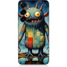 Samsung Galaxy S25 Uyumlu Tuhaf Canavar Gülümsemesi  Desenli Silikon Kılıf