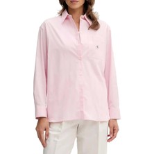 Calvin Klein Poplın Relaxed Shırt Kadın Pembe Gömlek LV047C143G-W0S